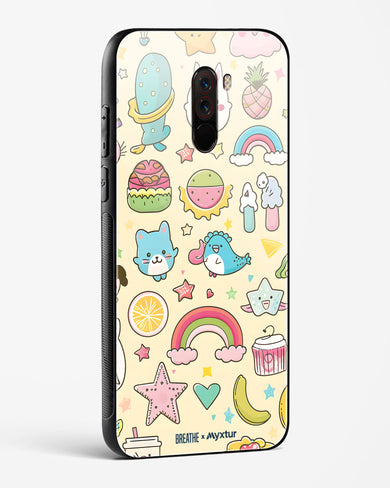 Happy Stickers [BREATHE] Glass Case Phone Cover-(Xiaomi)