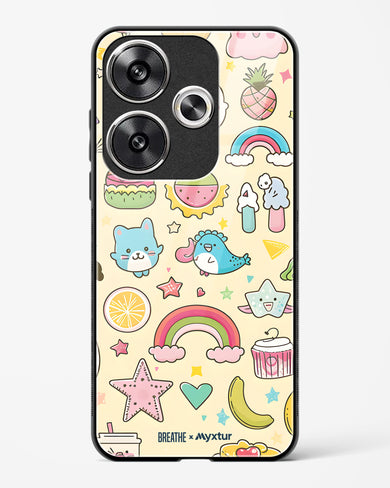 Happy Stickers [BREATHE] Glass Case Phone Cover-(Xiaomi)