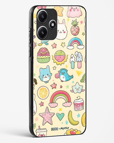 Happy Stickers [BREATHE] Glass Case Phone Cover-(Xiaomi)