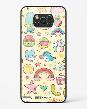 Happy Stickers [BREATHE] Glass Case Phone Cover-(Xiaomi)