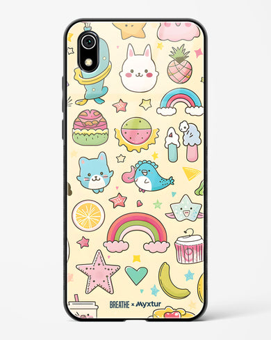 Happy Stickers [BREATHE] Glass Case Phone Cover-(Xiaomi)