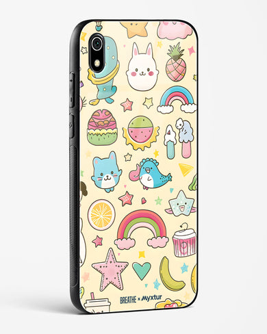 Happy Stickers [BREATHE] Glass Case Phone Cover-(Xiaomi)