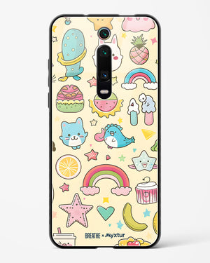 Happy Stickers [BREATHE] Glass Case Phone Cover-(Xiaomi)