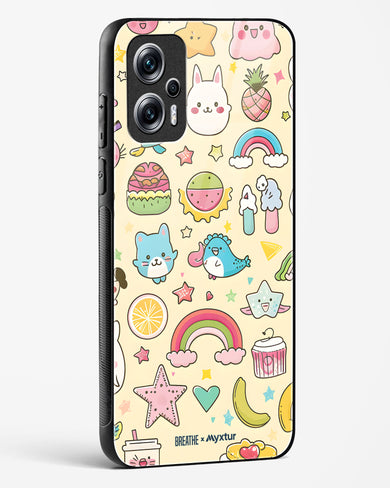 Happy Stickers [BREATHE] Glass Case Phone Cover-(Xiaomi)