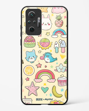 Happy Stickers [BREATHE] Glass Case Phone Cover-(Xiaomi)