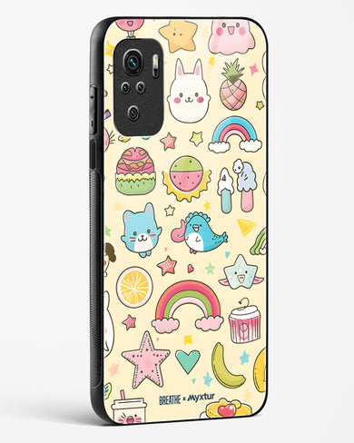 Happy Stickers [BREATHE] Glass Case Phone Cover-(Xiaomi)