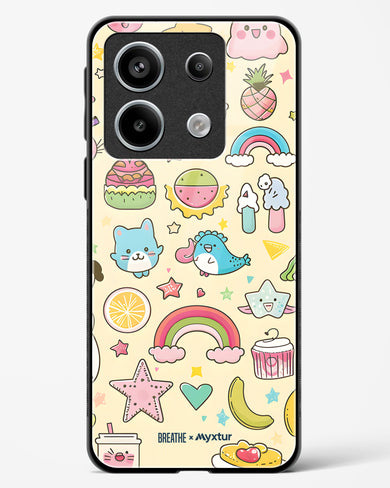 Happy Stickers [BREATHE] Glass Case Phone Cover-(Xiaomi)