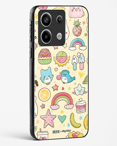 Happy Stickers [BREATHE] Glass Case Phone Cover-(Xiaomi)