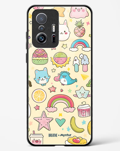 Happy Stickers [BREATHE] Glass Case Phone Cover-(Xiaomi)