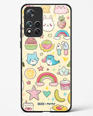 Happy Stickers [BREATHE] Glass Case Phone Cover-(Xiaomi)