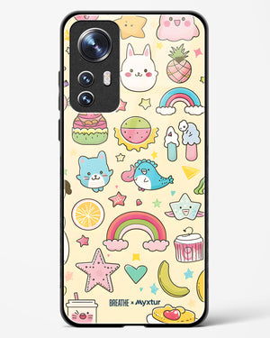 Happy Stickers [BREATHE] Glass Case Phone Cover-(Xiaomi)