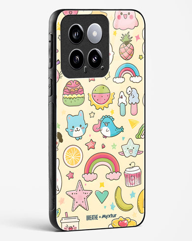 Happy Stickers [BREATHE] Glass Case Phone Cover-(Xiaomi)