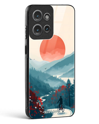 Biking Paths [BREATHE] Glass Case Phone Cover (Motorola)