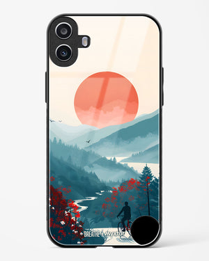 Biking Paths [BREATHE] Glass Case Phone Cover (Nothing)