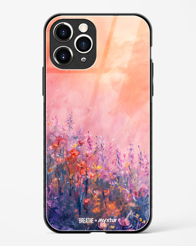 Brushed Flowers [BREATHE] Glass Case Phone Cover (Apple)