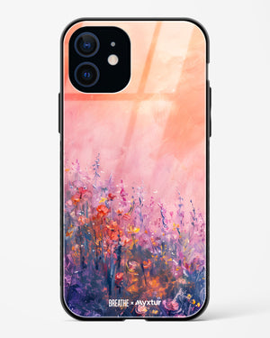 Brushed Flowers [BREATHE] Glass Case Phone Cover (Apple)