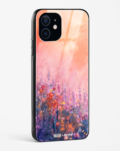 Brushed Flowers [BREATHE] Glass Case Phone Cover (Apple)