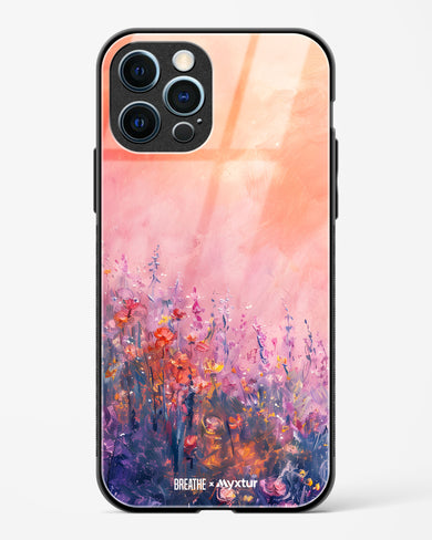 Brushed Flowers [BREATHE] Glass Case Phone Cover (Apple)