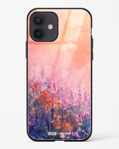 Brushed Flowers [BREATHE] Glass Case Phone Cover (Apple)