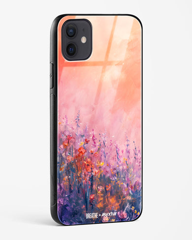 Brushed Flowers [BREATHE] Glass Case Phone Cover (Apple)