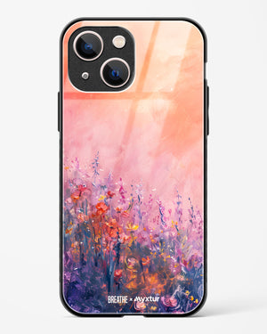 Brushed Flowers [BREATHE] Glass Case Phone Cover (Apple)