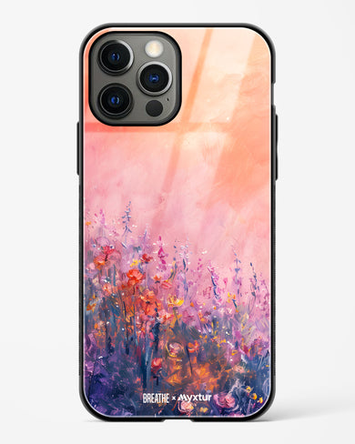 Brushed Flowers [BREATHE] Glass Case Phone Cover (Apple)