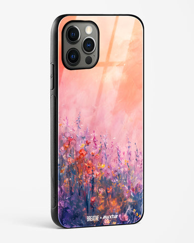 Brushed Flowers [BREATHE] Glass Case Phone Cover (Apple)