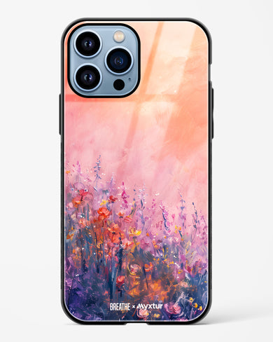 Brushed Flowers [BREATHE] Glass Case Phone Cover (Apple)