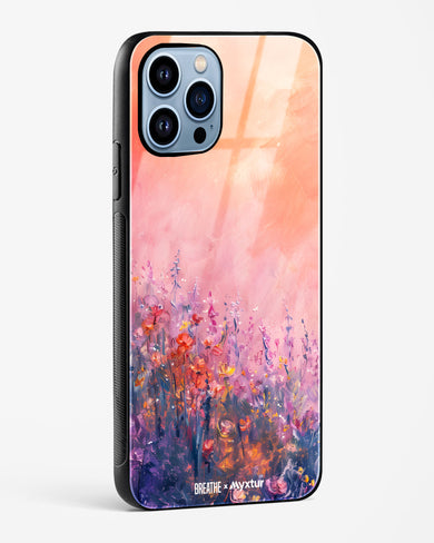 Brushed Flowers [BREATHE] Glass Case Phone Cover (Apple)