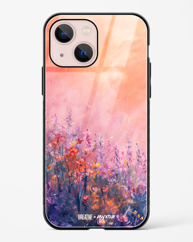 Brushed Flowers [BREATHE] Glass Case Phone Cover (Apple)