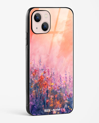 Brushed Flowers [BREATHE] Glass Case Phone Cover (Apple)