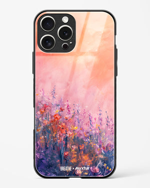 Brushed Flowers [BREATHE] Glass Case Phone Cover (Apple)