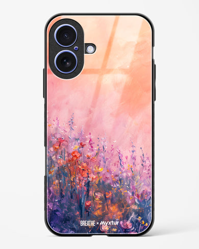 Brushed Flowers [BREATHE] Glass Case Phone Cover (Apple)