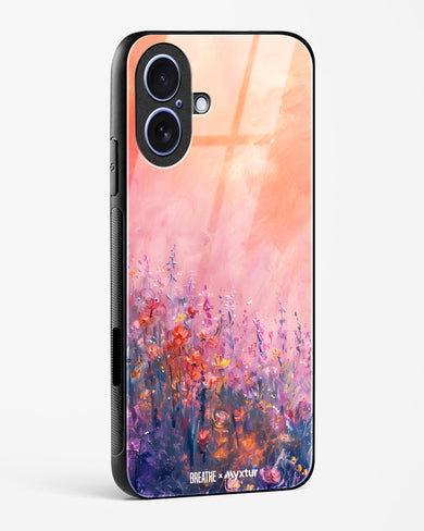 Brushed Flowers [BREATHE] Glass Case Phone Cover (Apple)