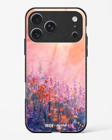 Brushed Flowers [BREATHE] Glass Case Phone Cover (Apple)