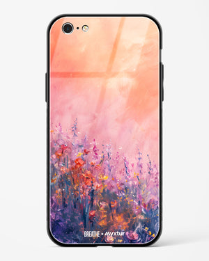 Brushed Flowers [BREATHE] Glass Case Phone Cover (Apple)