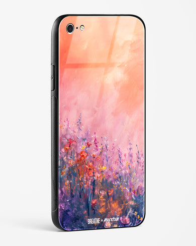 Brushed Flowers [BREATHE] Glass Case Phone Cover (Apple)