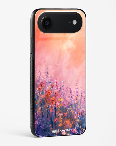 Brushed Flowers [BREATHE] Glass Case Phone Cover (Apple)