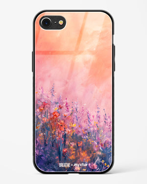 Brushed Flowers [BREATHE] Glass Case Phone Cover (Apple)
