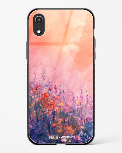 Brushed Flowers [BREATHE] Glass Case Phone Cover (Apple)