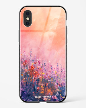 Brushed Flowers [BREATHE] Glass Case Phone Cover (Apple)