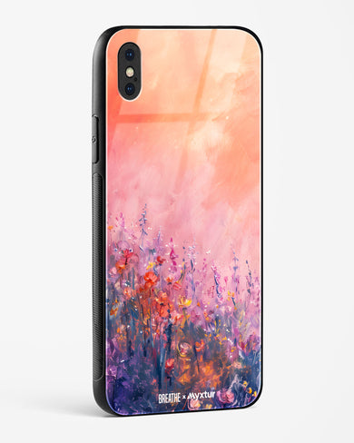 Brushed Flowers [BREATHE] Glass Case Phone Cover (Apple)