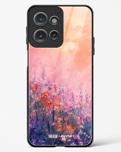 Brushed Flowers [BREATHE] Glass Case Phone Cover (Motorola)