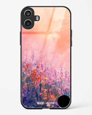 Brushed Flowers [BREATHE] Glass Case Phone Cover (Nothing)