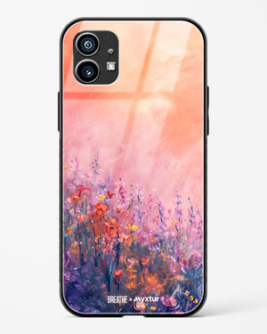 Brushed Flowers [BREATHE] Glass Case Phone Cover (Nothing)