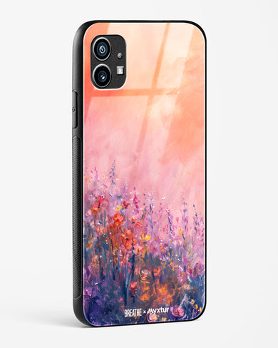 Brushed Flowers [BREATHE] Glass Case Phone Cover (Nothing)