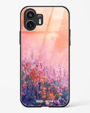 Brushed Flowers [BREATHE] Glass Case Phone Cover (Nothing)
