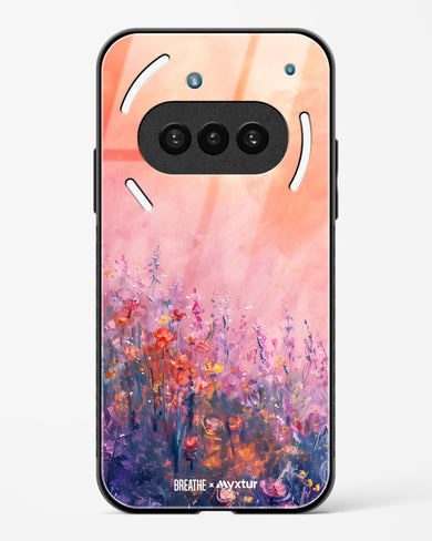 Brushed Flowers [BREATHE] Glass Case Phone Cover (Nothing)