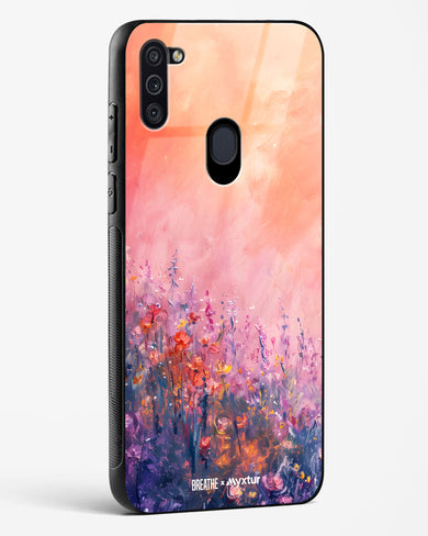 Brushed Flowers [BREATHE] Glass Case Phone Cover (Samsung)