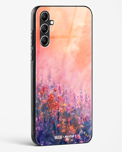 Brushed Flowers [BREATHE] Glass Case Phone Cover (Samsung)